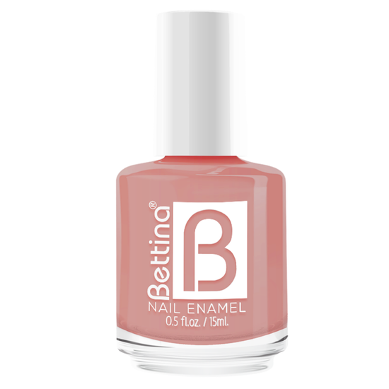 Bettina Ballet Nail Polish in 0.5oz bottle featuring a soft, pastel pink color for elegant manicures and nail art.