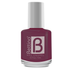 Farmacias Savia Bettina Plum Nail Enamel in 0.5oz bottle, showcasing deep purple color and glossy finish.