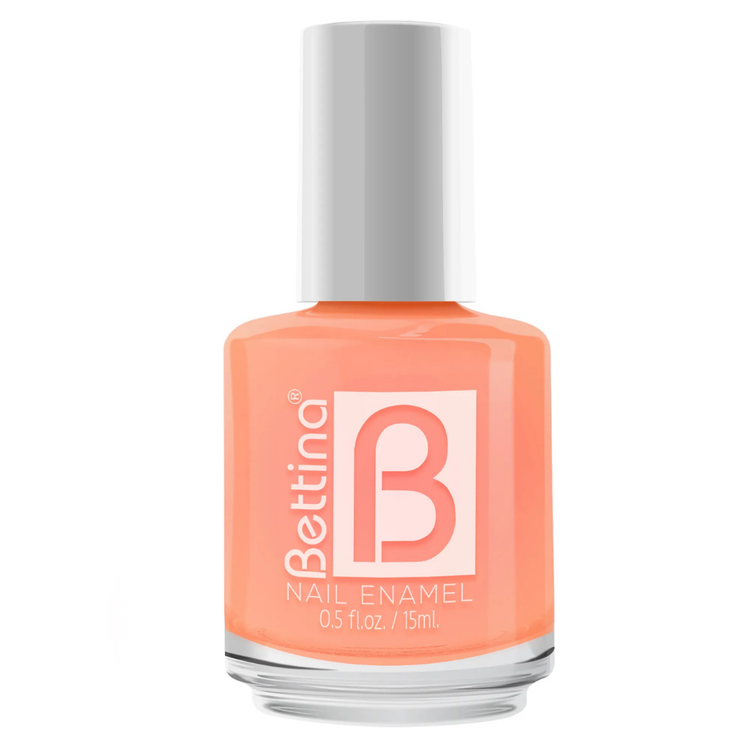 Farmacias Savia Bettina Nail Polish Tiger 0.5oz bottle with vibrant orange and black tiger stripe design on the cap