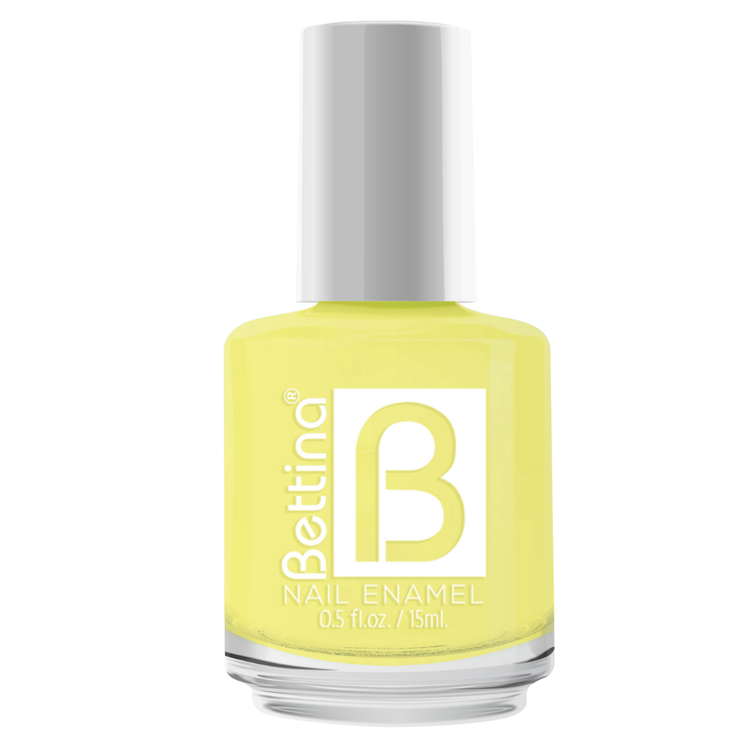 Esmalte Bettina Lemon Pie 1534 nail polish bottle from Farmacias Savia, with bright yellow color and product label visible.