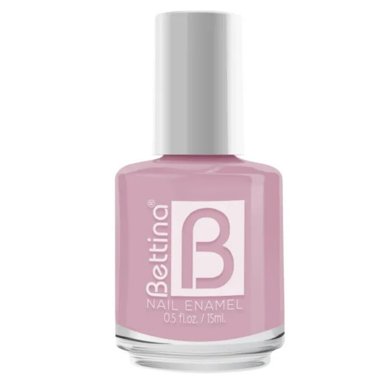 Esmalte Bettina Ambriosa 0.5oz in a small nail polish bottle, featuring a warm, amber-colored cosmetic nail polish.
