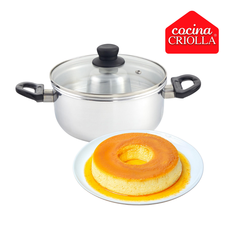 Farmacias Savia Cocina Criolla 22 cm double boiler (Baño María) for gentle heating and food preparation in enseres y electrónicas.