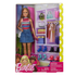 Barbie doll with accessories for children age 3 and up, featuring a blonde doll with clothing and toy accessories