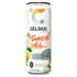 Celsius Tropical Vibe energy drink 12oz can with tropical fruit images and vibrant design, by Farmacias Savia.