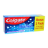 Colgate Max Fresh peppermint ice toothpaste in a 2-pack, featuring cooling crystals for fresh breath, 5.3oz tubes.