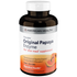 Chewable American Health Papaya Enzyme supplement in orange tablets, designed to aid digestion and promote gut health.