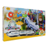 Ouyage Roller Coaster toy train track set with colorful tracks and miniature trains, designed for fun and imaginative play.