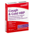 Pack of Leader Cough & Cold Tablets in a 16-count blister pack, designed to relieve cold and cough symptoms.