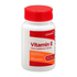 Farmacias Savia Vitamin E 450 mg softgels, 30-count bottle, showing the orange softgel capsules in a clear container.