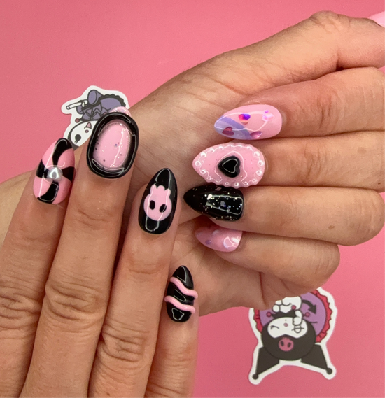 Kuro-3D Gothic 3D Press-On Nail Set