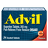 Advil Ibuprofen 200 mg tablets in blister pack, used for pain relief and fever reduction, by Farmacias Savia.