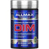 Allmax D.I.M. 100mg vegetarian capsules for weight loss, shown in a close-up image with supplement bottle and cap.