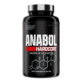 Testosterone booster supplement Nutrex Anabol Hardcore 60 capsules in black bottle with label featuring bold text and branding.