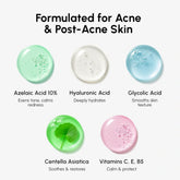 Maree Azelaic Acid Soothing Pads shown in a container with soft, calming pads for gentle skin treatment.