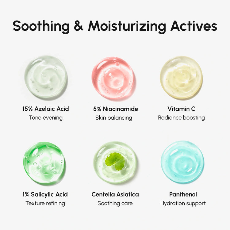 Maree Azelaic Acid Cream for sensitive skin, creamy texture in a jar, suitable for soothing and calming irritated skin.