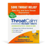 Boiron ThroatCalm Tablets bottle with 60 tablets, herbal throat relief supplement from Farmacias Savia, featuring label and packaging.