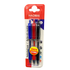 Set of three Haomai black rollerball pens with 0.5mm tips, ideal for school use, featuring sleek black design.
