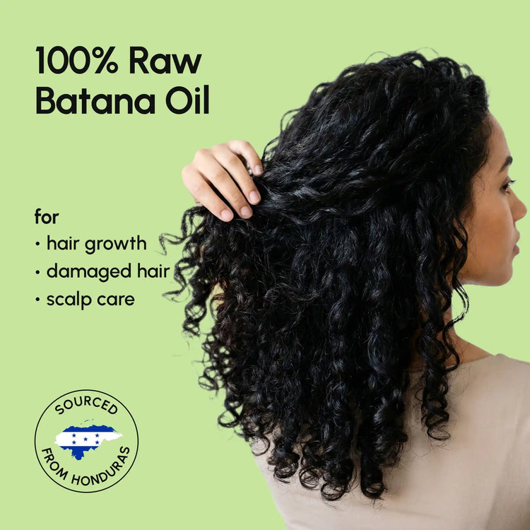 Natural Batana hair growth paste by Maree, showing the creamy, herbal treatment in a jar, ideal for nourishing and strengthening hair.