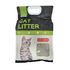 Unscented clumping cat litter from Farmacias Savia with a bag showing product details and brand logo.