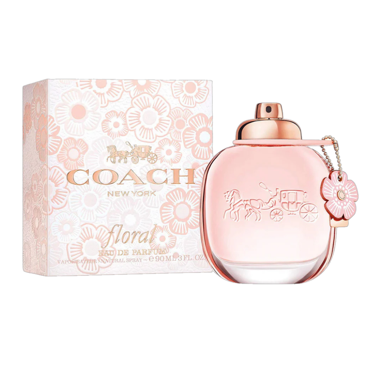 Coach Floral Eau de Parfum for women in a 3oz bottle, featuring a floral fragrance design.