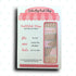 Pink Lady Art Deco nail strips by Cutie Pop Nail Shop, featuring vibrant pink and gold geometric patterns for stylish nails.