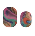 Marble Pour nail strips by Cutie Pop Nail Shop displayed on a hand, showcasing elegant marble design for stylish manicures.