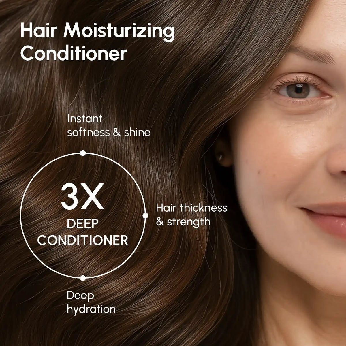 Maree Deep Hydrating Coconut Conditioner bottle with coconut imagery, highlighting nourishing hair care for hydration and shine.