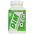 Front view of NutraKey DIM 100mg weight loss capsules in a bottle with 90 capsules, designed for hormone support and weight management.
