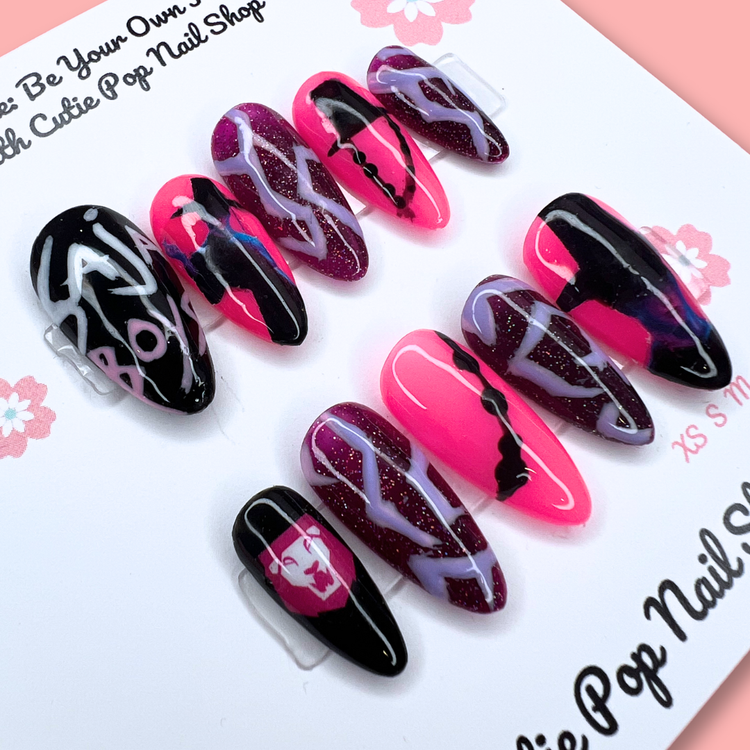 Demon Boy Anime Press-On Nail Set