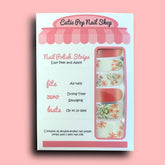 Cutie Pop Nail Shop Daisy Spring nail strips featuring fresh daisy flower designs on white background.