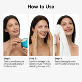 Maree face polishing scrub and exfoliator for youthful skin, showing a jar of facial scrub with natural ingredients and textured product.