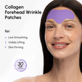 Maree anti-wrinkle forehead patches applied to smooth fine lines and wrinkles on the forehead.