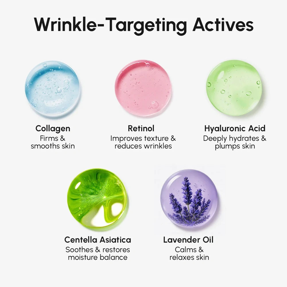 Maree anti-wrinkle forehead patches applied to smooth fine lines and wrinkles on the forehead.
