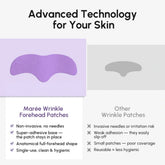 Maree anti-wrinkle forehead patches applied to smooth fine lines and wrinkles on the forehead.
