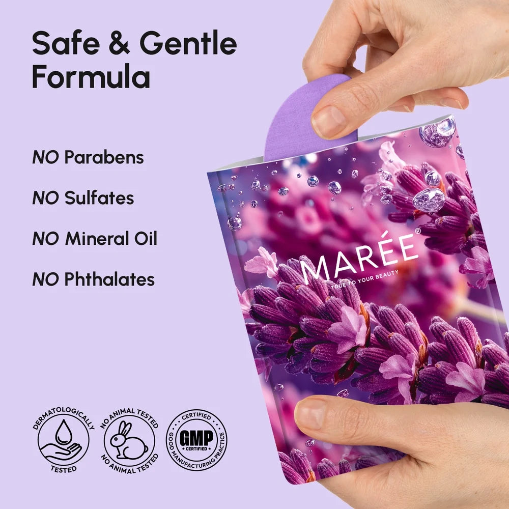 Maree anti-wrinkle forehead patches applied to smooth fine lines and wrinkles on a person&