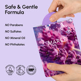 Maree anti-wrinkle forehead patches applied to smooth fine lines and wrinkles on a person&
