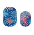 Cutie Pop Nail Shop Fireworks nail strips with colorful, festive designs for easy at-home nail art application.