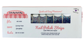 Nyx French Tip nail strips by Cutie Pop Nail Shop featuring elegant white tips on clear adhesive strips for stylish nail designs.