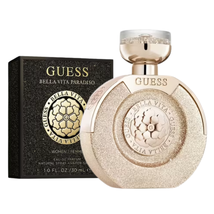 Guess Bella Vita Eau de Parfum for women, 3.4oz bottle, elegant perfume with floral and fruity notes, from Farmacias Savia.