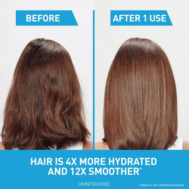 CeraVe Anti-Dandruff Hydrating Conditioner in 12 oz bottle, moisturizing hair conditioner for dandruff relief and scalp hydration.