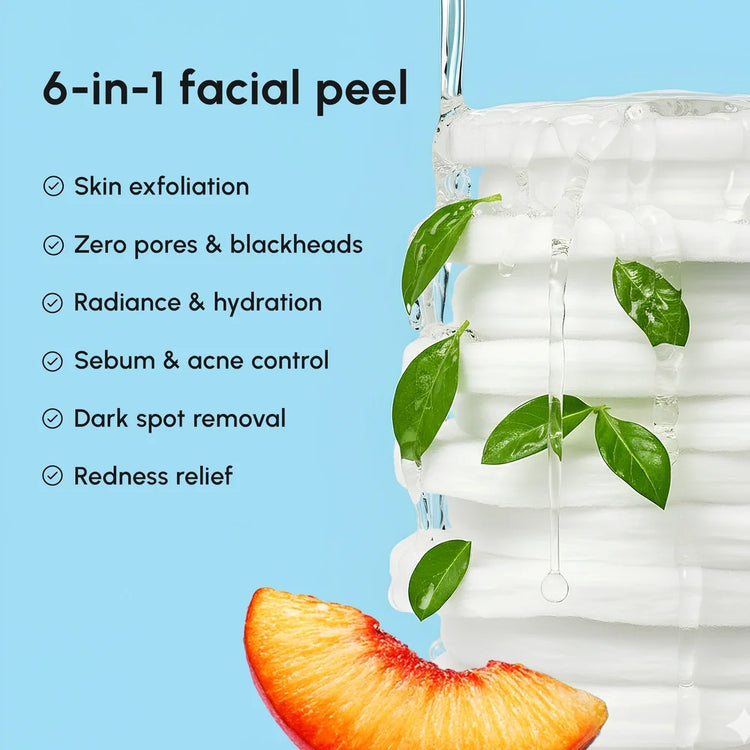 Maree Glycolic Acid Pads in a jar, 200 count, showing textured cotton pads for facial exfoliation and skincare.