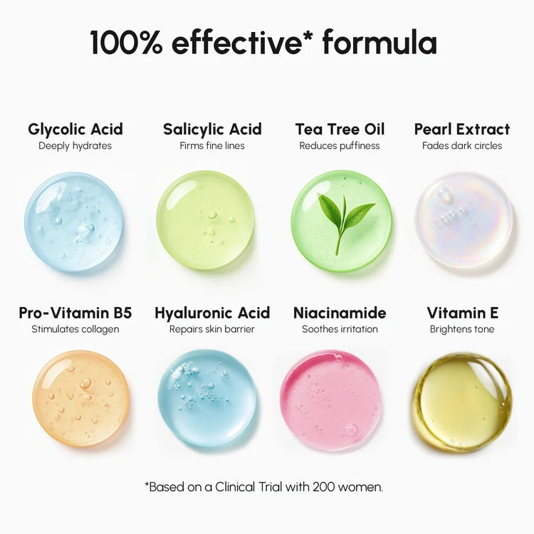 Maree Glycolic Acid Pads, 200-count, with soft cotton pads soaked in exfoliating glycolic acid for skincare.