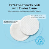 Maree Glycolic Acid Pads in a jar, 200 pcs, with textured cotton pads for facial exfoliation and skin renewal.