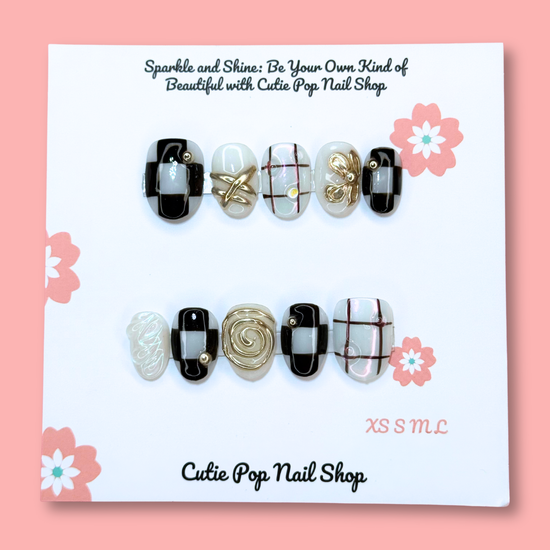 Golden Elegance Luxury Press-On Nail Set