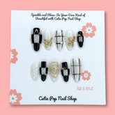 Golden Elegance Luxury Press-On Nail Set