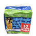 Farmacias Savia HS Puppy Training Pads, 30-pack, absorbent pet training pads for puppies, with blue and white packaging.
