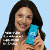 Bottle of Maree Biotin & Collagen Hair Growth Complex supplement with capsules on a white background.