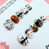 Halloween Mummy Spooky Press-On Nail Set