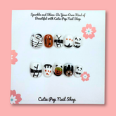 Halloween Mummy Spooky Press-On Nail Set