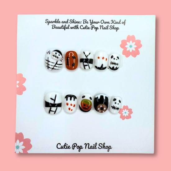 Halloween Mummy Spooky Press-On Nail Set
